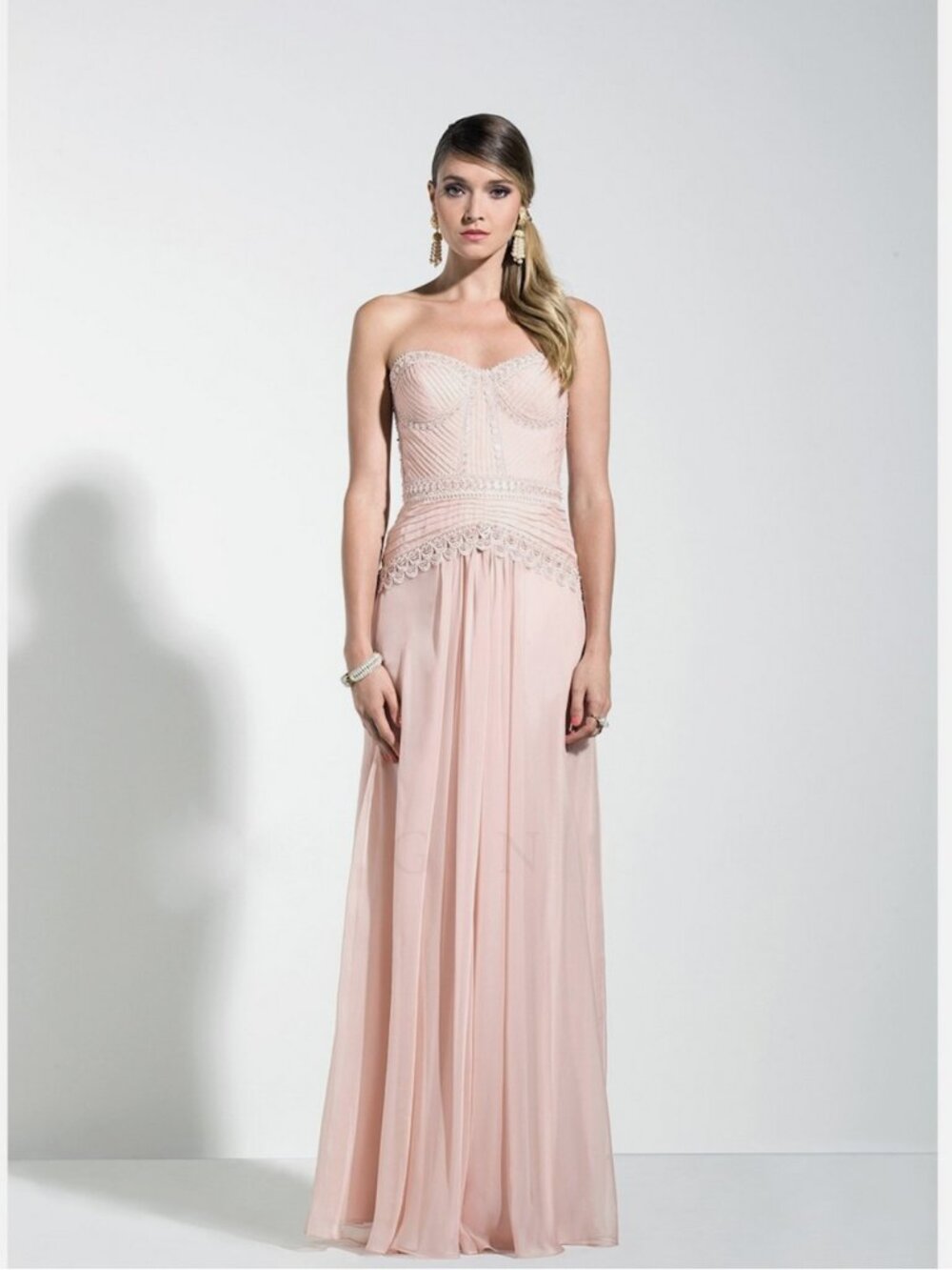 Mignon Embroidered Beaded Gown